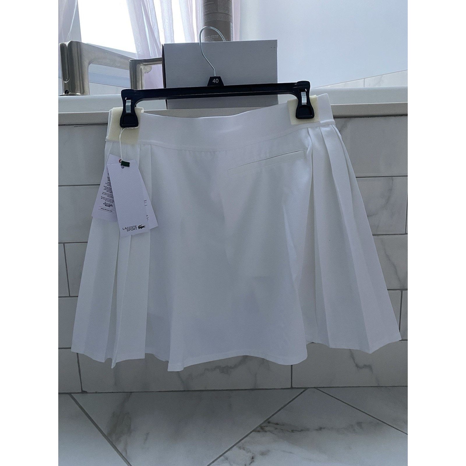 Lacoste Lacoste Sport Skirt Wht Sz 8/40 NWT Size 30" / US 8 / IT 44 - 1 Thumbnail