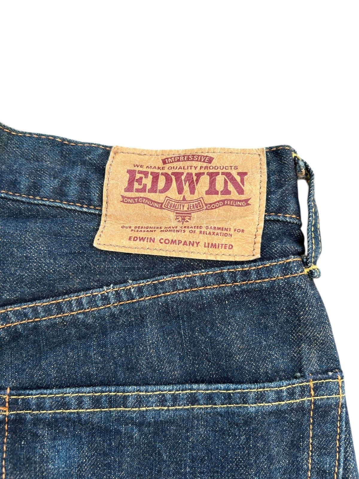 Kapital Vintage Edwin Selvedge Baggy Distressed Short Denim Jeans Size US 29 - 7 Thumbnail