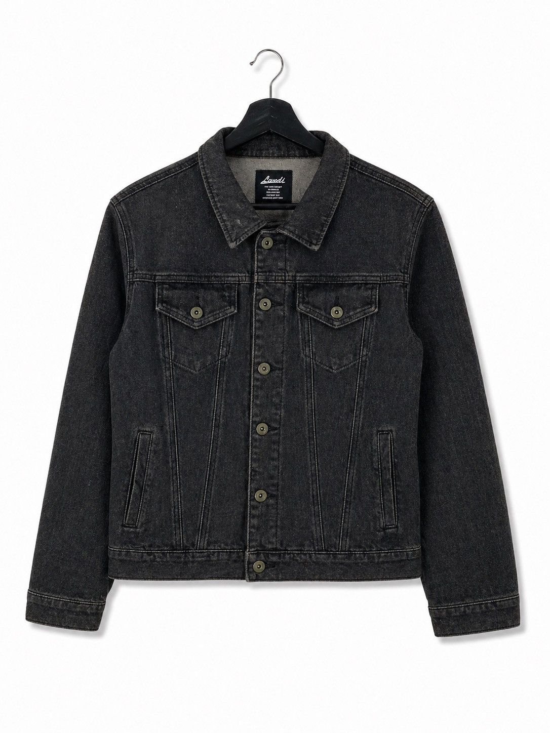 Vintage Lazuli Black Denim Jacket Graphic “Don’t Compromise Yourself Size US S / EU 44-46 / 1 - 2 Thumbnail