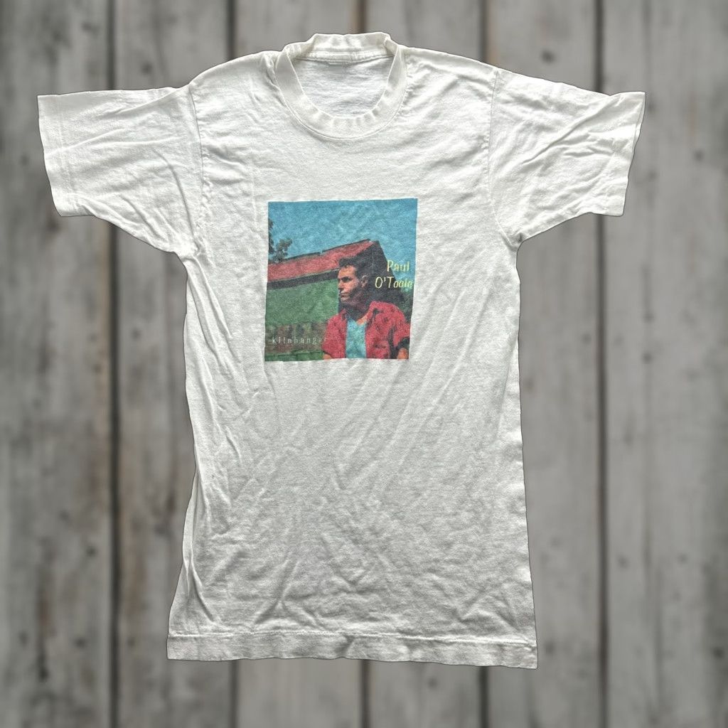 Vintage Paul O'Toole Shirt Mens Small White Graphic Tee Kilnhanger Indie Band Music Size US S / EU 44-46 / 1 - 1 Thumbnail
