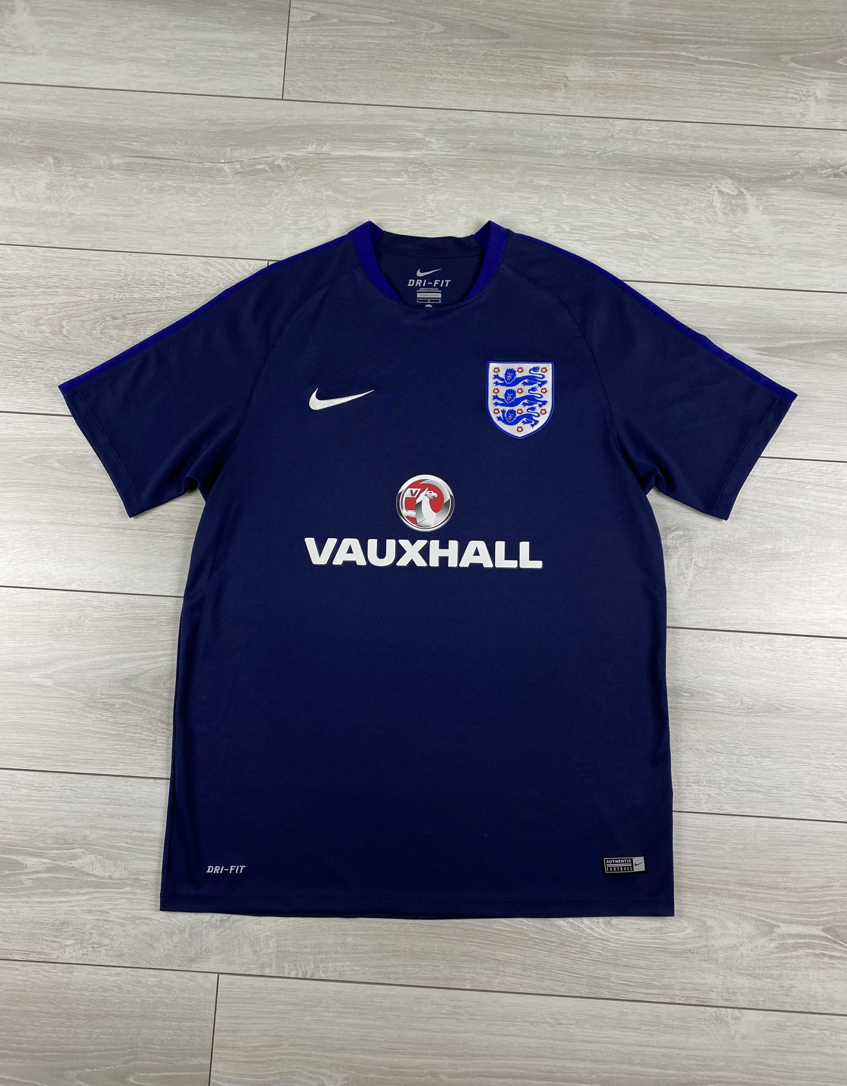 Nike ENGLAND 2016 2017 TRAINING FOOTBALL SHIRT SOCCER JERSEY Size US L / EU 52-54 / 3 - 1 Thumbnail