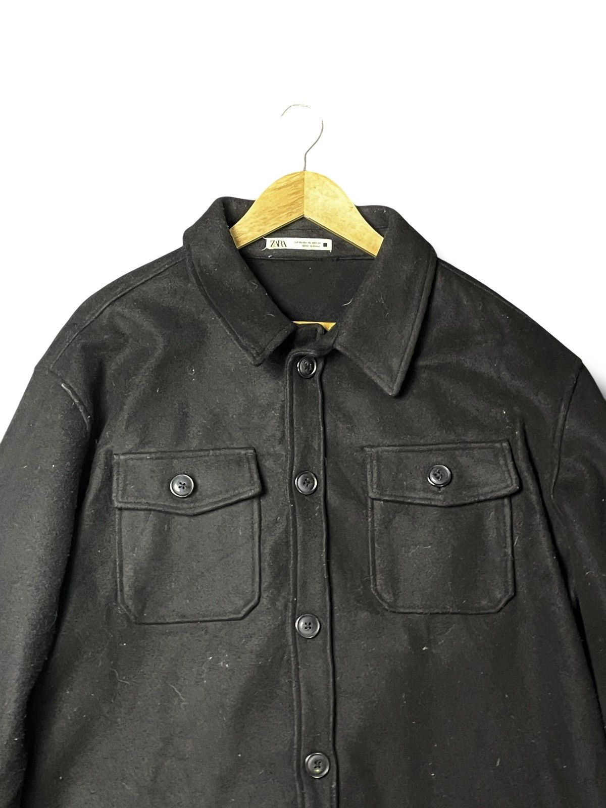 Vintage × Zara Vintage Zara Casual Wool Button Up (50) Size US XL / EU 56 / 4 - 2 Thumbnail