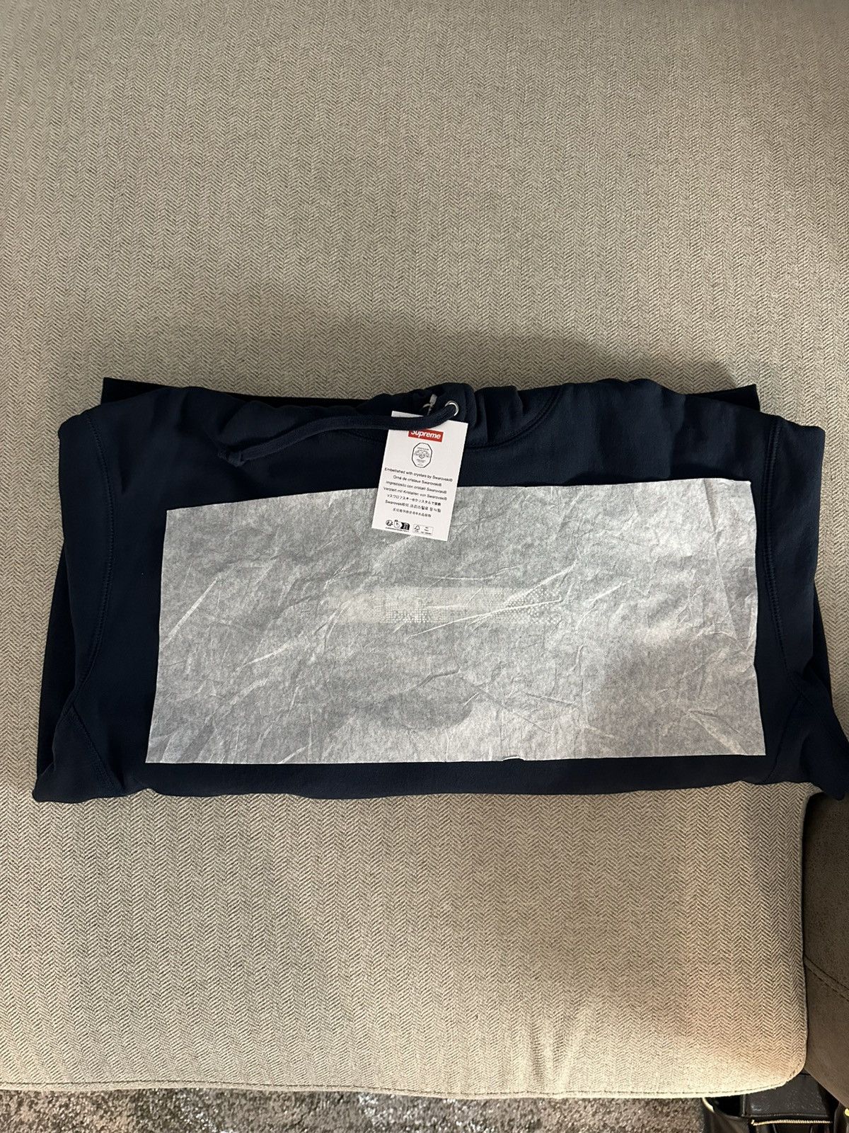 Supreme × Swarovski Supreme x Swarovski Motion Hooded NAVY Size M Size US M / EU 48-50 / 2 - 3 Thumbnail