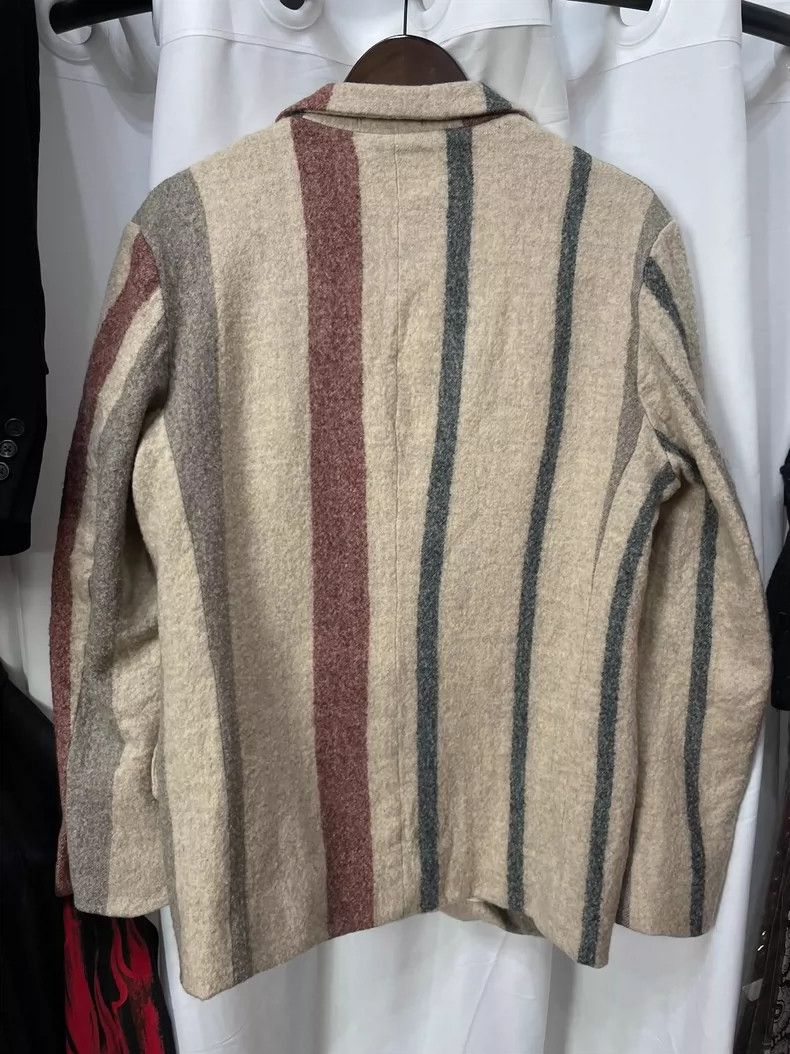 Yohji Yamamoto yohji Yamamoto Striped Wool Jacket Size US L / EU 52-54 / 3 - 2 Thumbnail