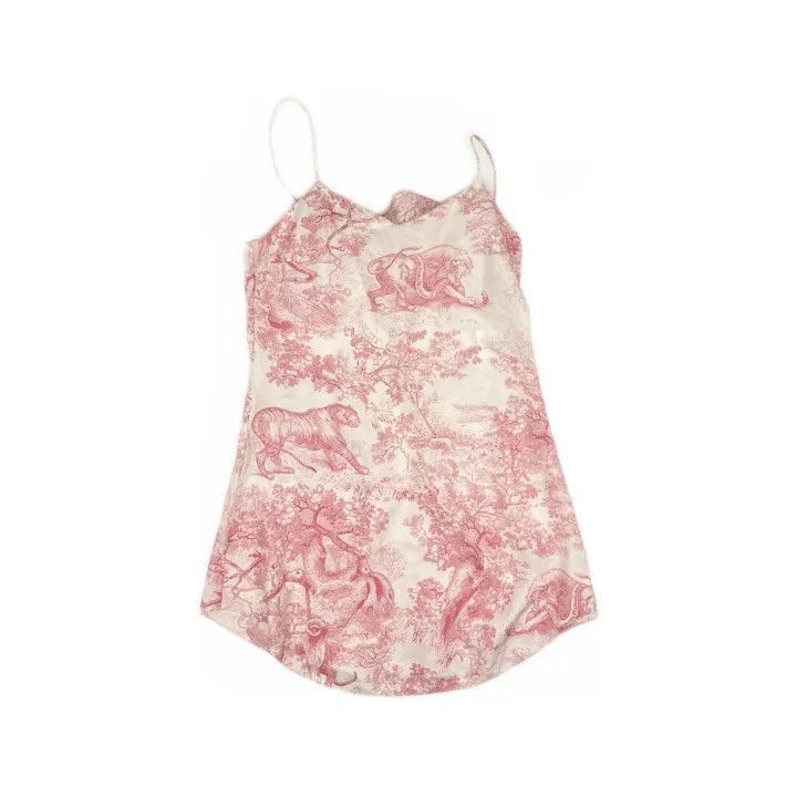 Dior Dior Zoo Slip Dress in Pink 0079-2507 Size XS / US 0-2 / IT 36-38 - 2 Thumbnail