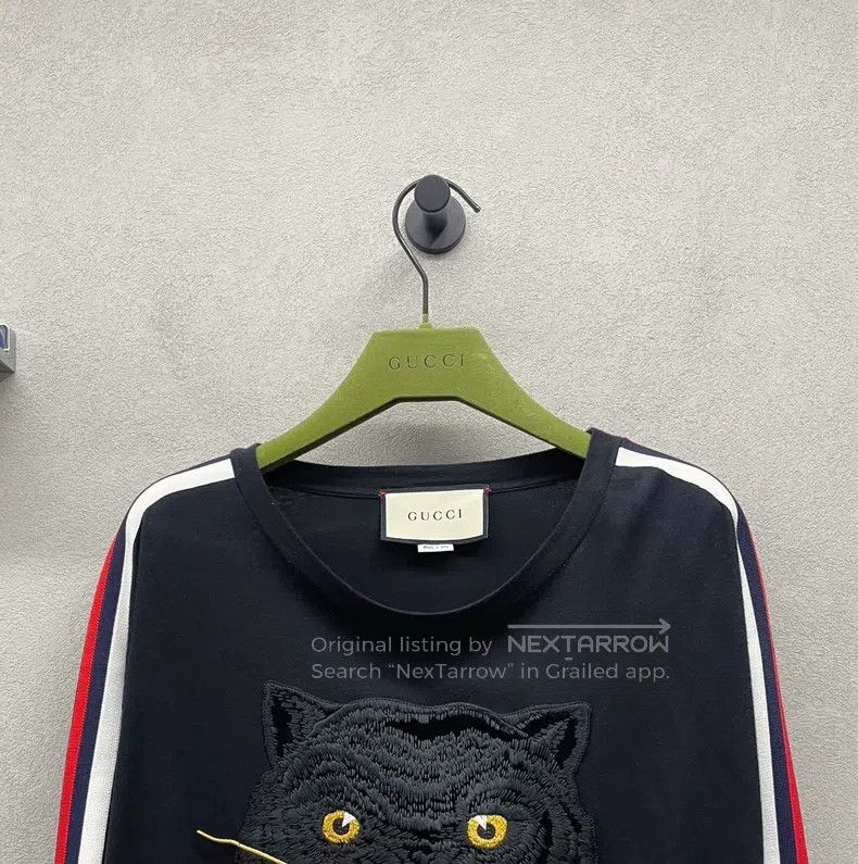 Gucci Gucci Panther embroidery pattern long-sleeved T-shirt Size US S / EU 44-46 / 1 - 4 Thumbnail