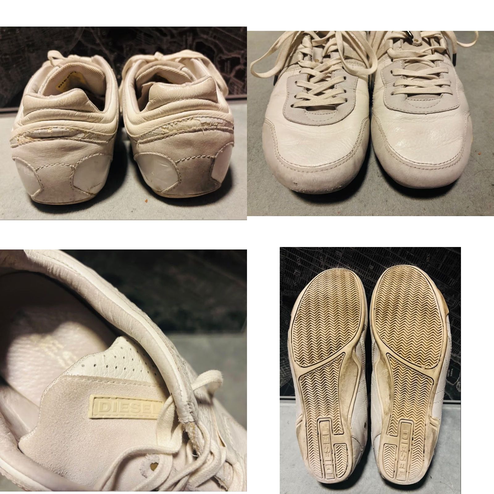 Diesel VINTAGE Diesel Men Sneakers Korbin Ⅱ White 10.5US Leather Sneakers City 90s 00s Mens LuxurY Slight damage Size US 11 / EU 44 - 8 Thumbnail