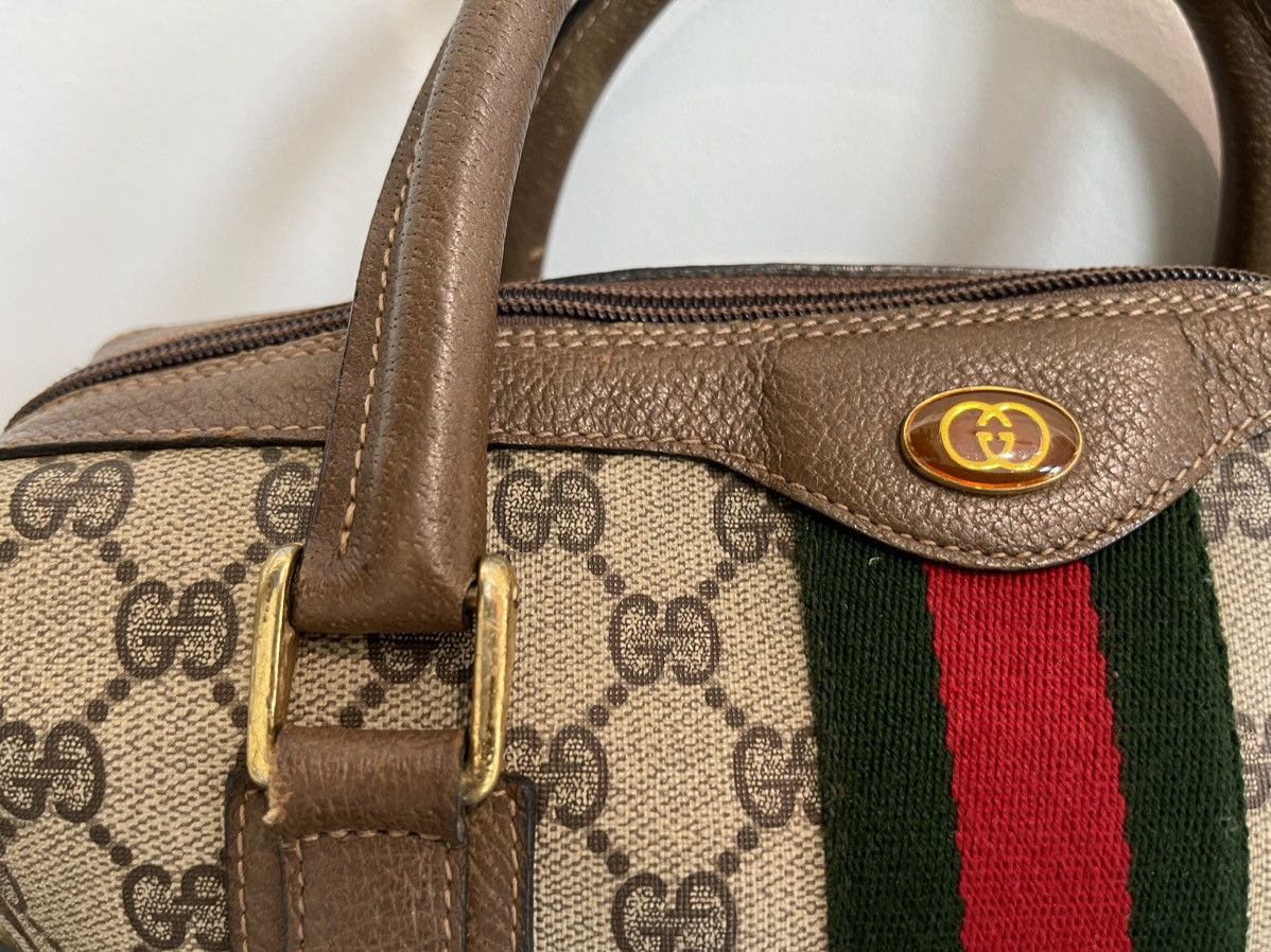 Gucci Vintage GUCCI Web Boston Doctor Top Handle Bag Handbag Size ONE SIZE - 2 Thumbnail