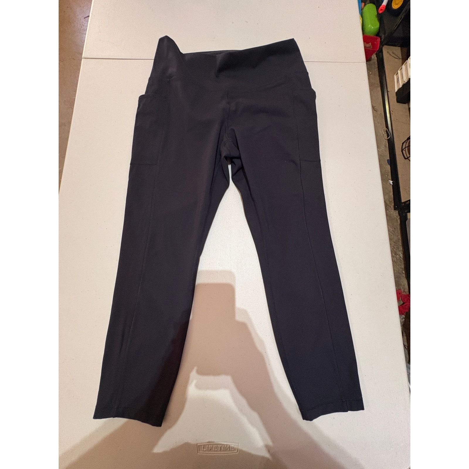Reebok RBX Womens XL Black Athletic Leggings High Rise Workout Yoga Size 34" / US 12 / IT 48 - 2 Thumbnail