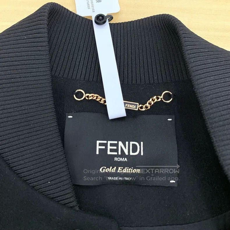 Fendi Fendi Little monster eye black and gold color block baseba Size XS / US 0-2 / IT 36-38 - 5 Thumbnail