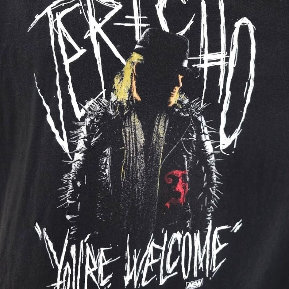 Gildan Chris Jericho T Shirt Mens Size Large Black AEW All Elite Wrestling Shirt Mens L Black AEW Jericho Size US L / EU 52-54 / 3 - 3 Thumbnail