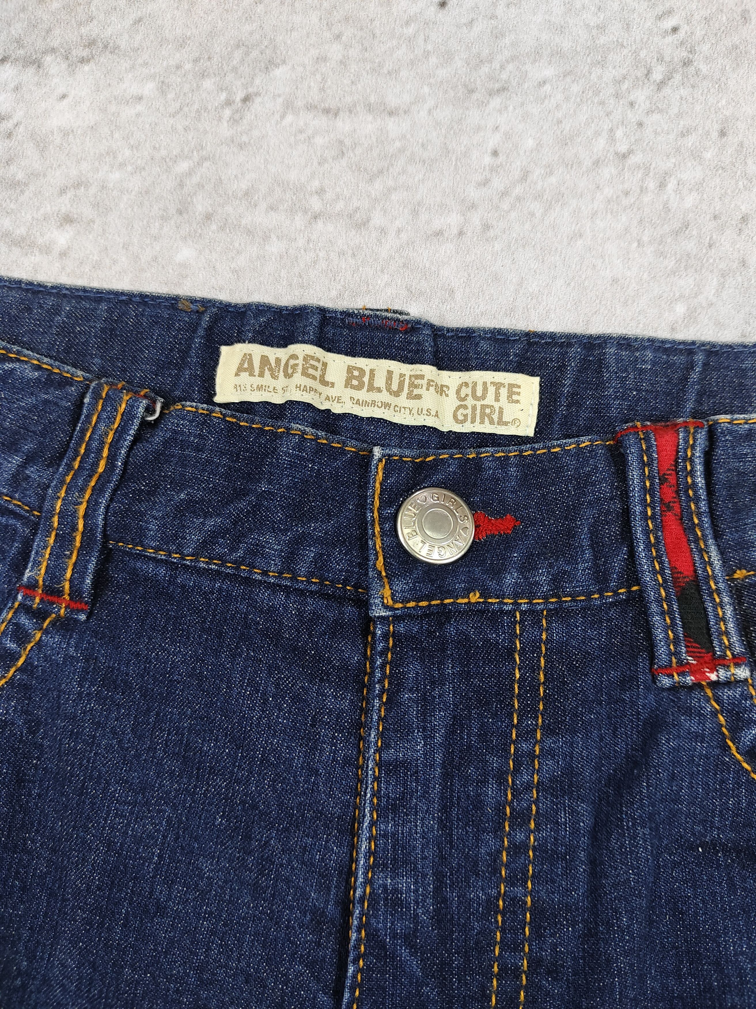 Angel Blue 00s Angel Blue❤️‍🔥Y2K Archive Cartoon Patch Plaid Hem Denim Size 30" / US 8 / IT 44 - 8 Thumbnail
