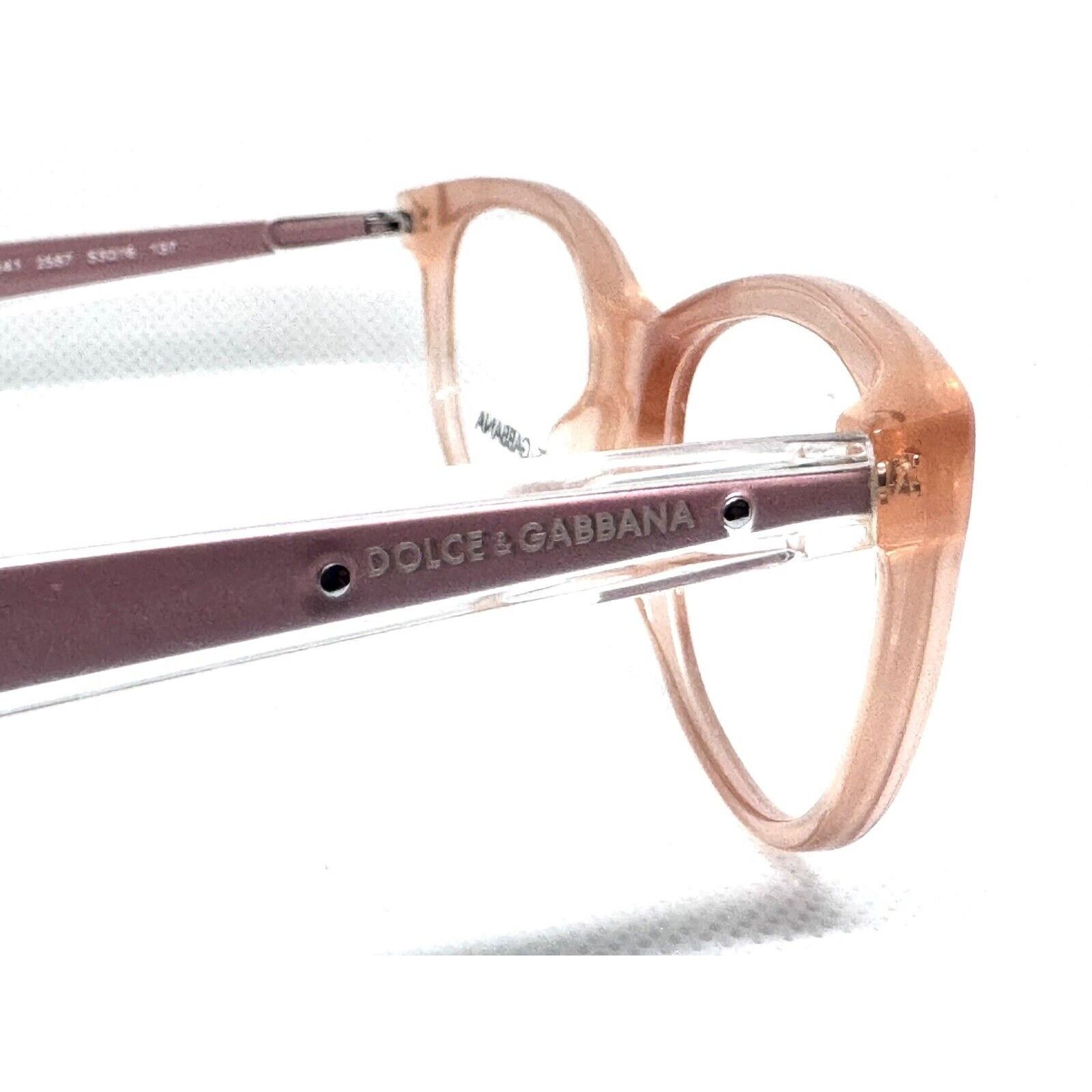 Dolce & Gabbana DOLCE & GABBANA DG 3141 2587 BLUSH PINK EYEGLASSES 53-16 Size ONE SIZE - 2 Thumbnail
