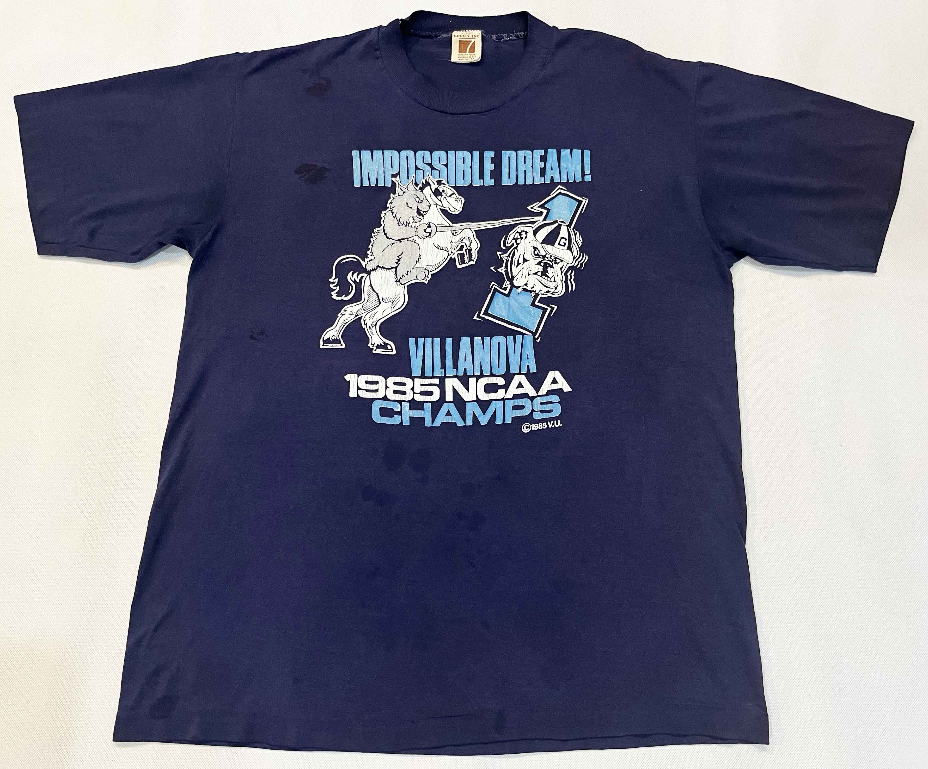 Logo 7 × Vintage Vintage Logo 7 1985 NCAA Champs Villanova Wildcats T-Shirt Size US L / EU 52-54 / 3 - 1 Thumbnail