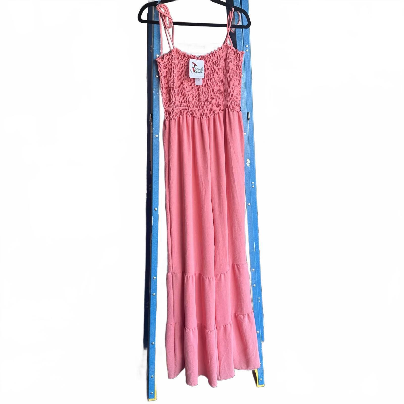 Designer Perfectly Priscilla New Found Love Coral Jumpsuit Size 36" / US 14 / IT 50 - 1 Thumbnail