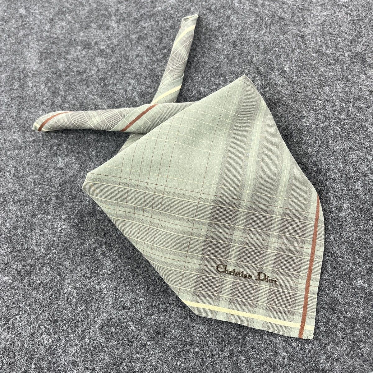 Vintage Christian Dior Handkerchief / Bandana / Neckerchief B206 Size ONE SIZE - 3 Thumbnail