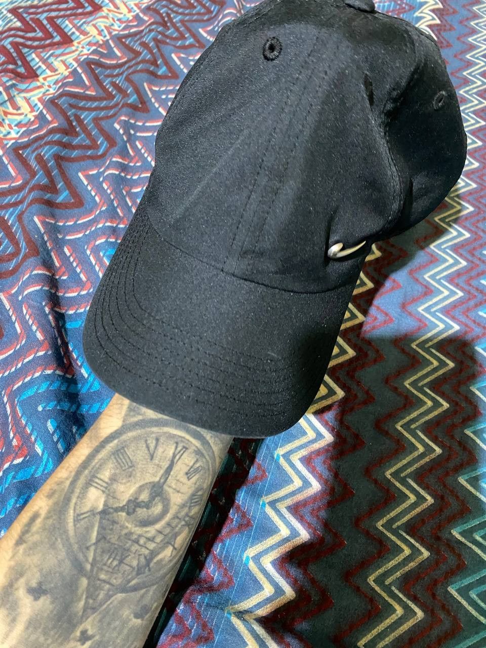 Nike Hats black Vintage Nike Y2K big logo Streetwear Size ONE SIZE - 6 Thumbnail