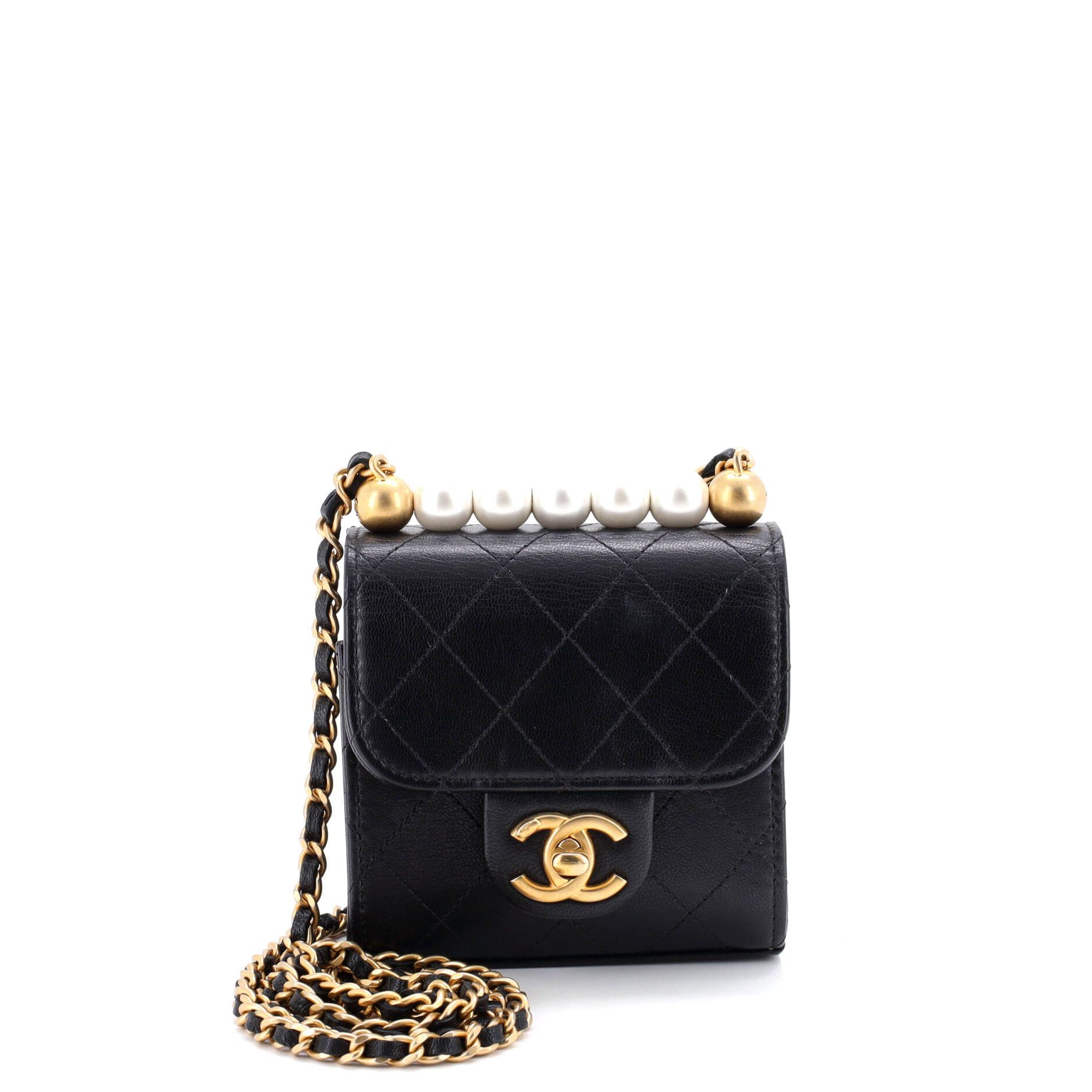 Chanel Chic Pearls Flap Clutch with Chain Size ONE SIZE - 1 Thumbnail