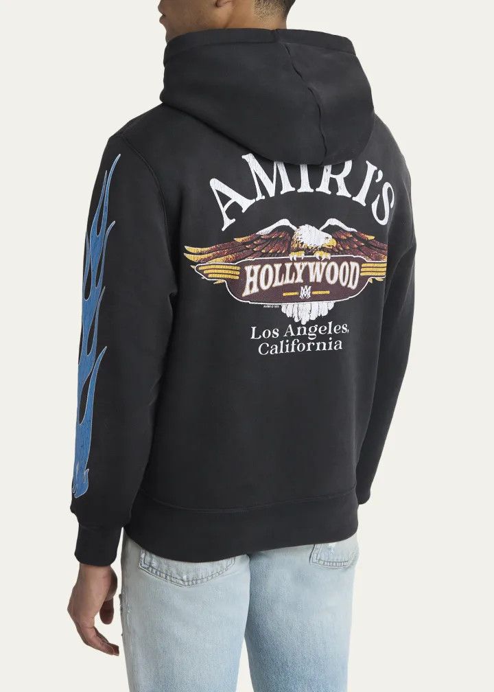 Amiri os11x0326 MA Flames Full-Zip Hoodie in Black/Blue Size US S / EU 44-46 / 1 - 3 Thumbnail