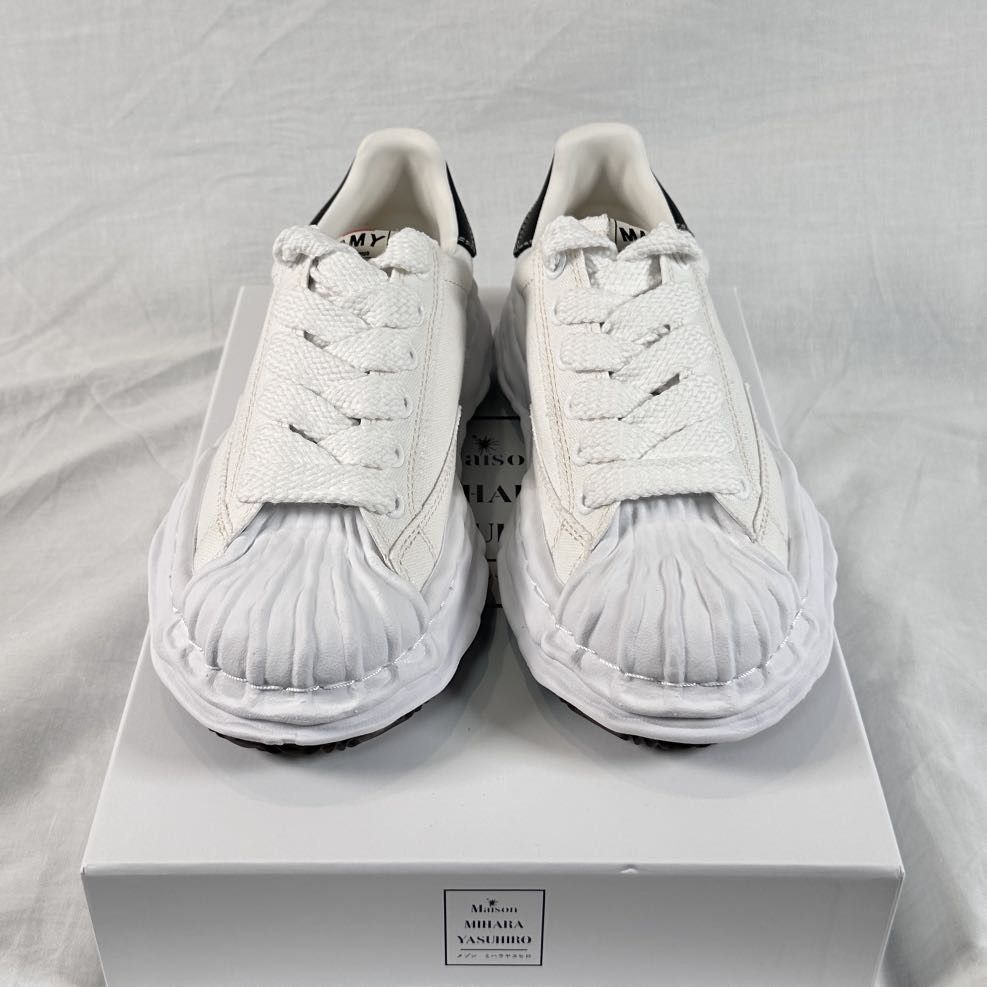 Maison MIHARA YASUHIRO Mihara Yasuhiro Blakey OG Sole Canvas Low-top Sneakers White Size US 8 / EU 41 - 3 Thumbnail