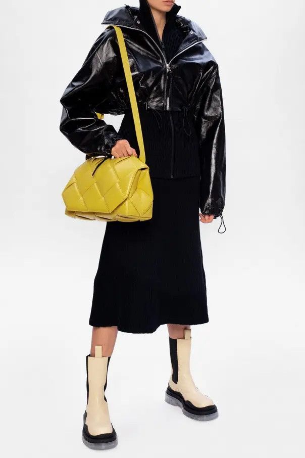 Bottega Veneta o1bcso1str0225 Tire Chelsea Boots in Beige/Black Size US 10 / IT 40 - 3 Thumbnail
