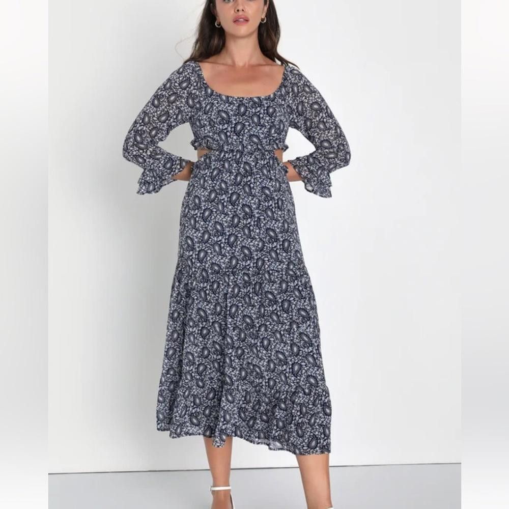 Lulus Lulus l NWT Blissful Paisley Midi/Maxi Dress XS Size XS / US 0-2 / IT 36-38 - 1 Thumbnail