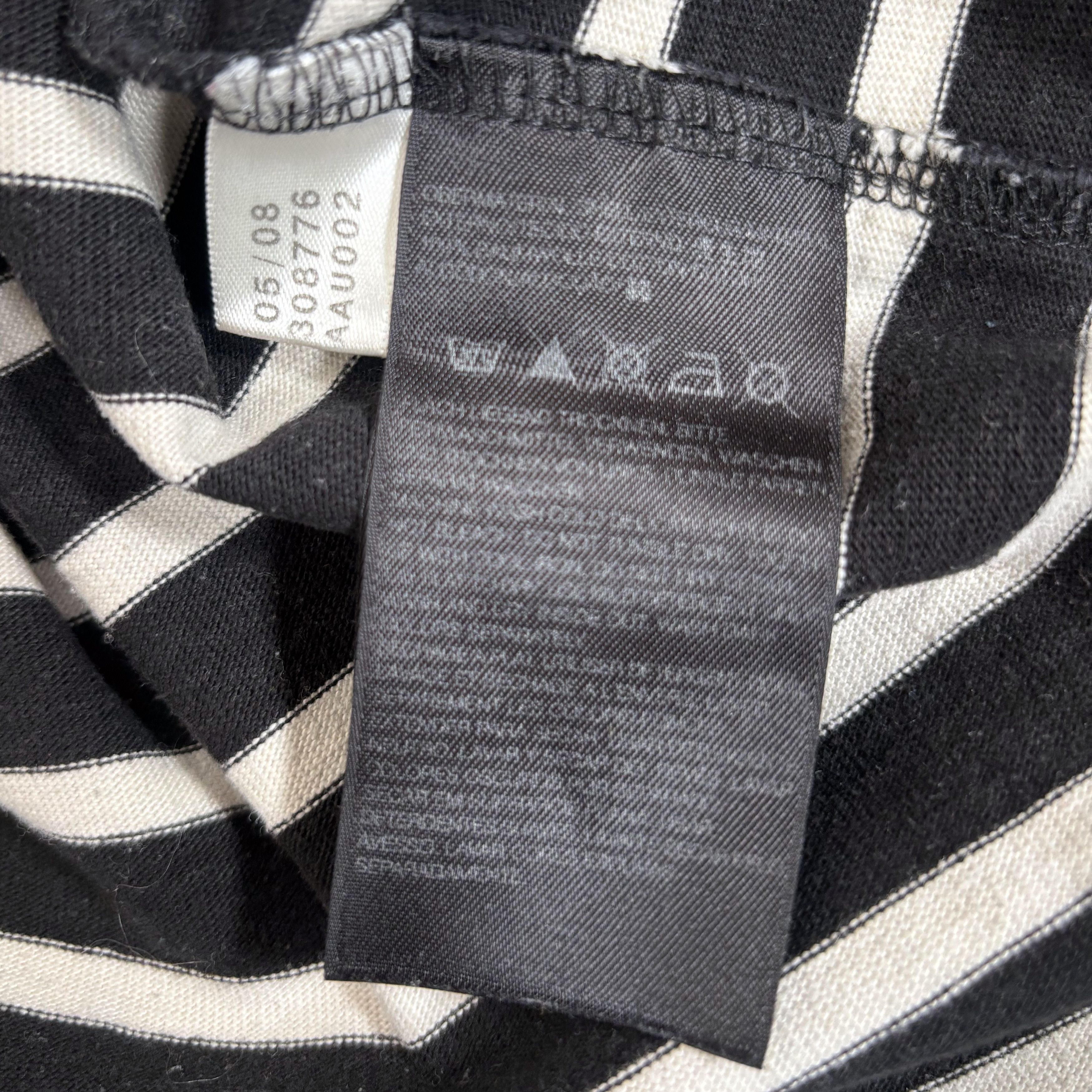 Y-3 Black and White Striped Long Sleeve Shirt 2008 Size US S / EU 44-46 / 1 - 4 Thumbnail