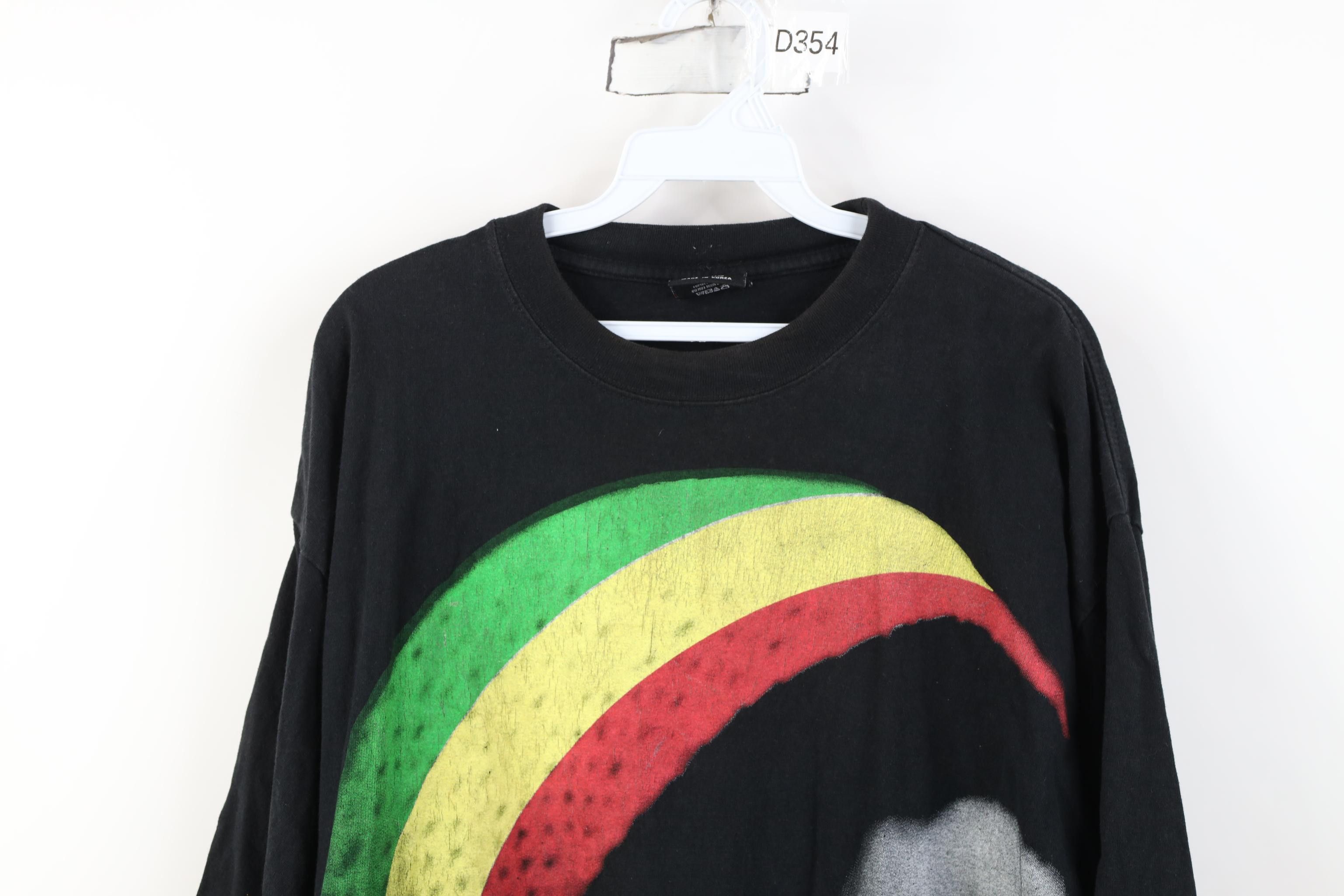 Vintage Vintage Y2K Streetwear Bob Marley Jumbo Print T-Shirt Black Size US XXL / EU 58 / 5 - 2 Thumbnail