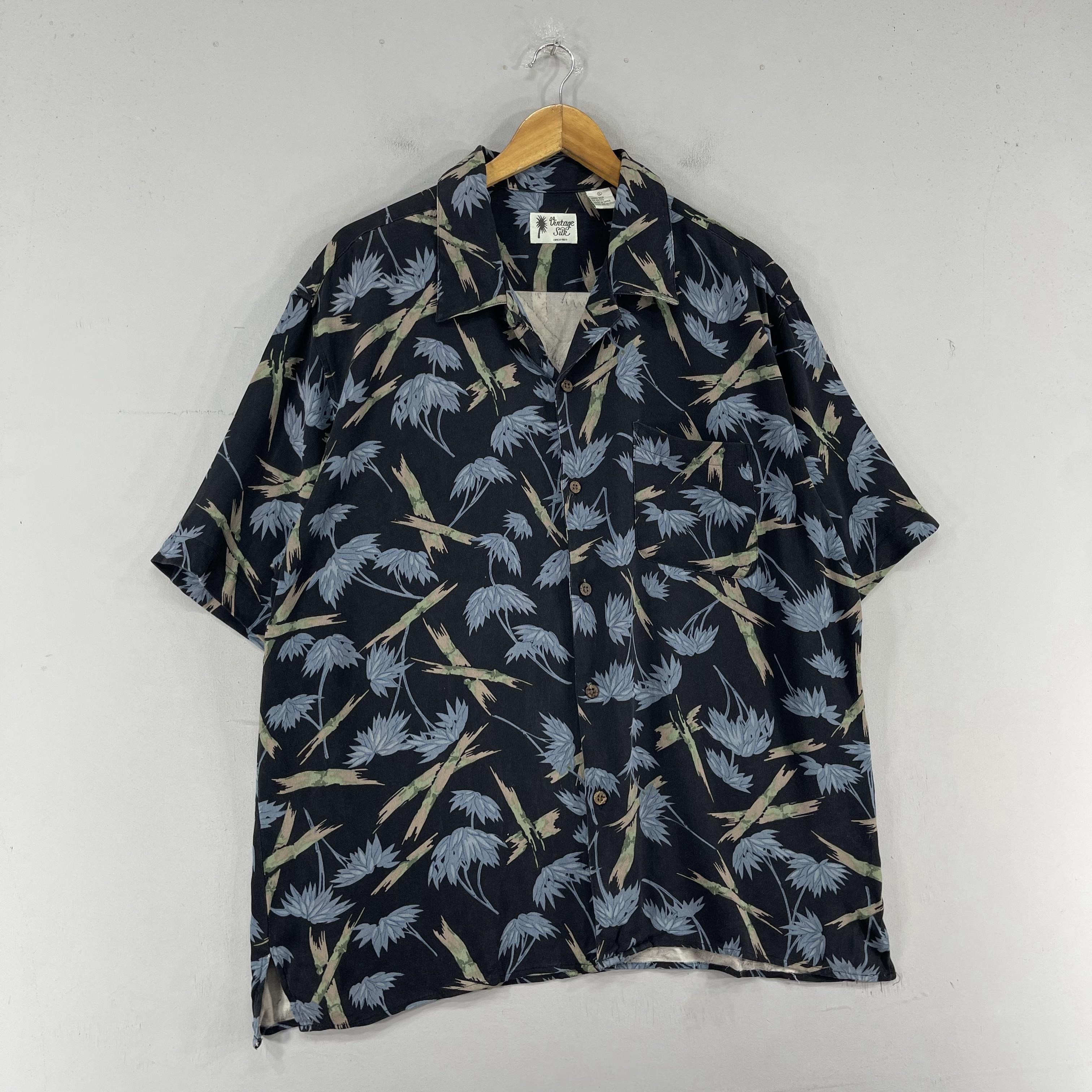 Japanese Brand × Vintage Vintage Hawaiian Japanese Bamboo Leaves Motive Button Up Size US XL / EU 56 / 4 - 4 Thumbnail