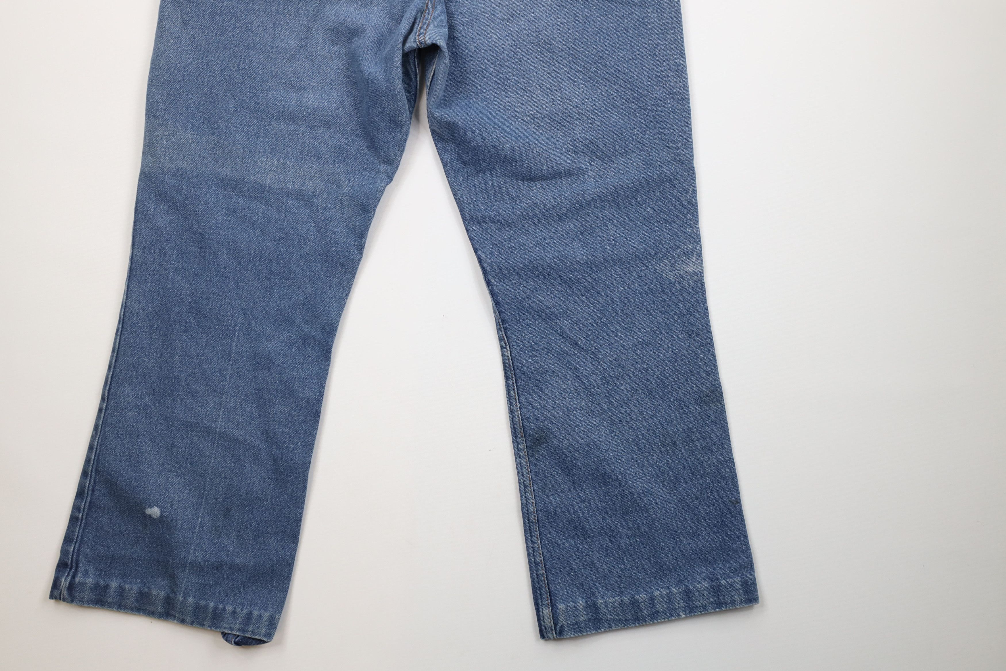 Vintage Vintage 70s Streetwear Wide Leg Bell Bottoms Denim Jeans USA Size US 38 / EU 54 - 12 Thumbnail