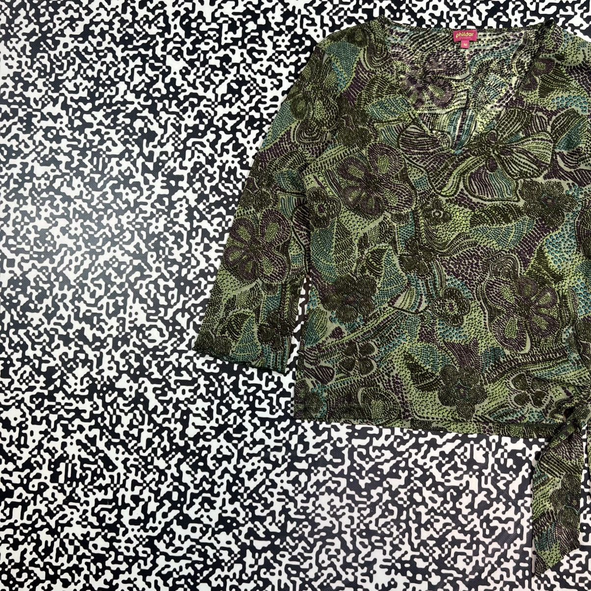 Japanese Brand Vintage Y2K Japanese Floral Mesh Longsleeve Retro 90s Style Size M / US 6-8 / IT 42-44 - 5 Thumbnail