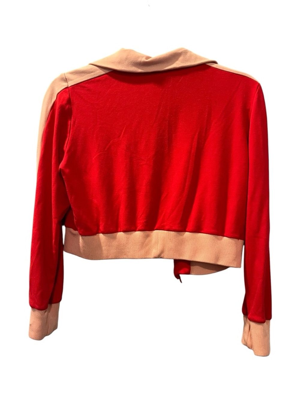 Alice + Olivia Alice + Olivia AIR Jackson Cropped Track Jacket Red Pink Med Size M / US 6-8 / IT 42-44 - 7 Thumbnail