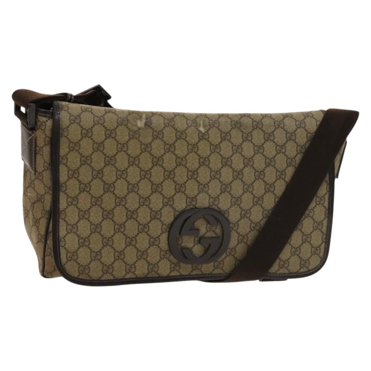 Gucci GUCCI GG Supreme Shoulder Bag Pvc Beige Silver Size ONE SIZE - 1 Thumbnail