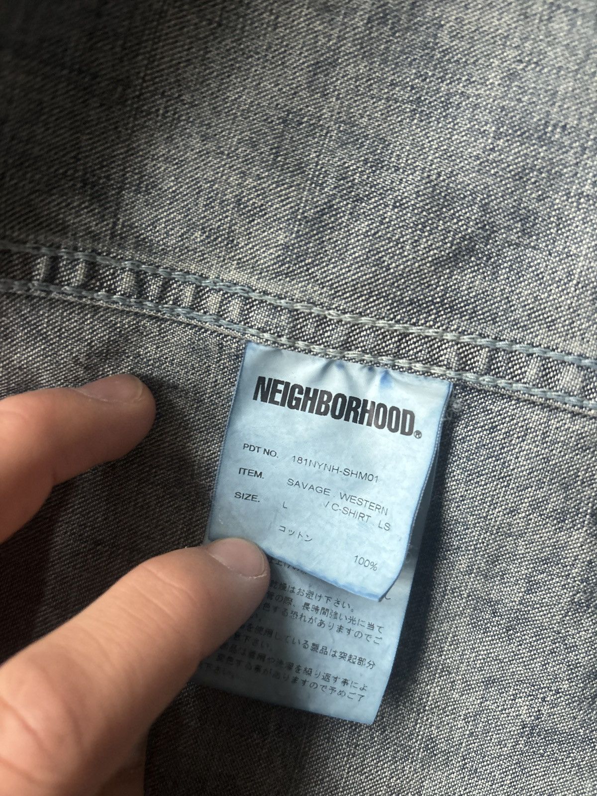 Neighborhood Neighborhood Savage Western C-Shirt / Denim Jacket Size US L / EU 52-54 / 3 - 3 Thumbnail
