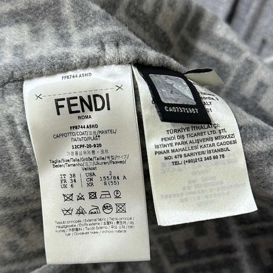Fendi FENDI full inner print oversized overcoat 38 Size S / US 4 / IT 40 - 3 Thumbnail