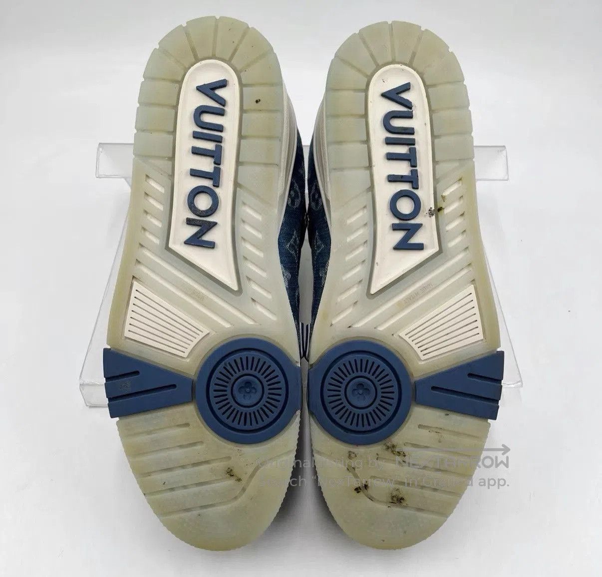 Louis Vuitton Blue Lowtop Sneakers Size 9.5. Size US 9.5 / EU 42-43 - 7 Thumbnail