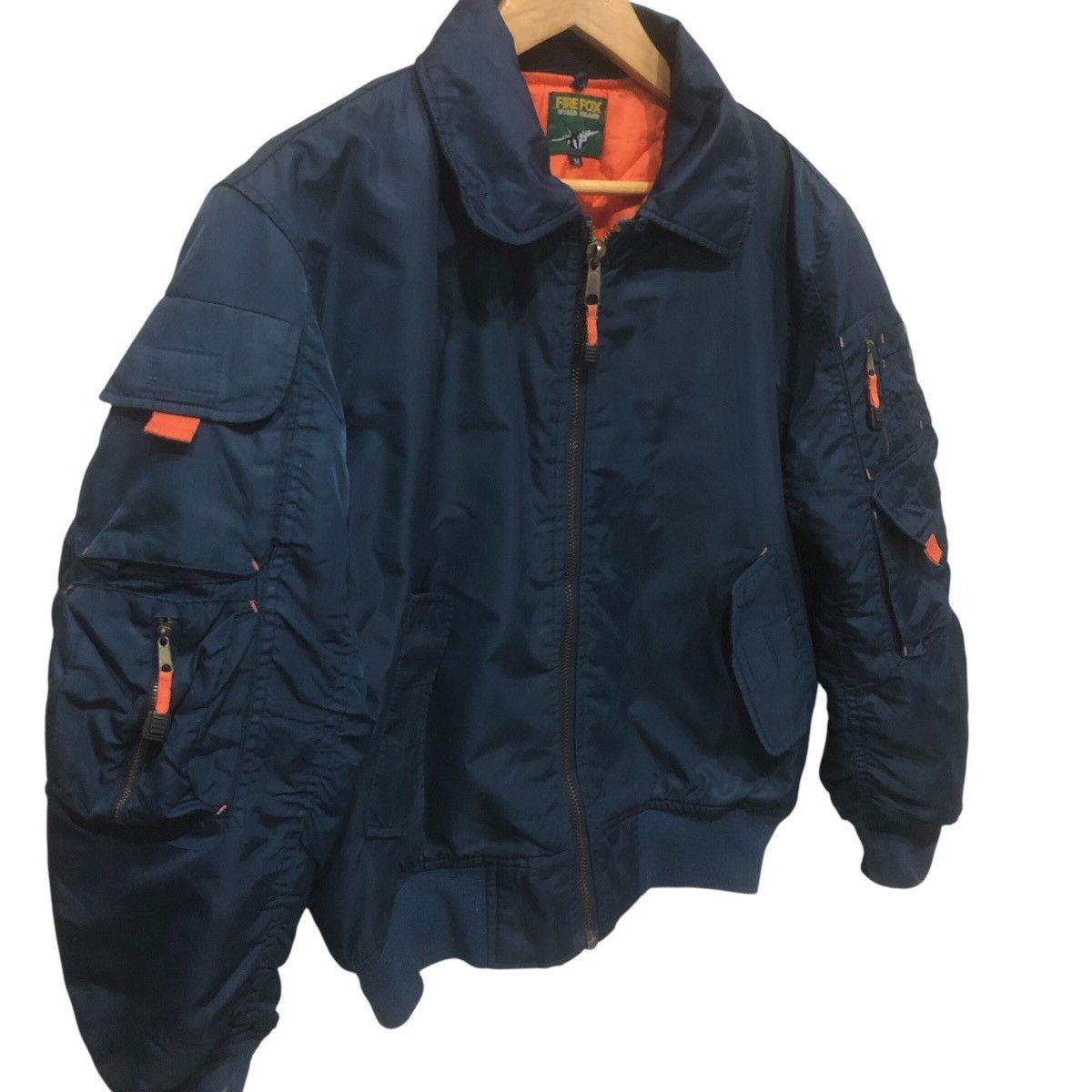 Japanese Brand × Vintage Fire Fox World Island Bomber Jacket Size US M / EU 48-50 / 2 - 2 Thumbnail