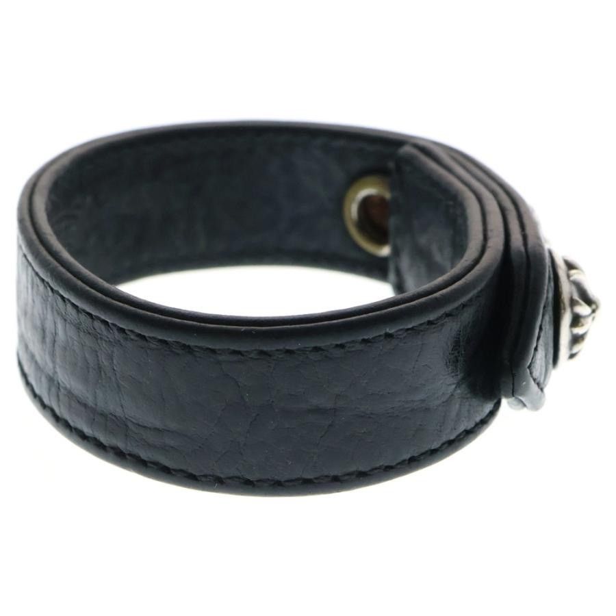 アクセサリー Chrome Hearts 3 Button 2 Snap Leather Chrome Hearts 3 Button 2 Snap Leather Bracelet