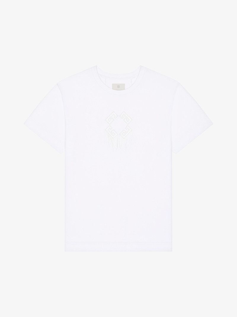 Givenchy o1w1db10326 Regular Fit T-Shirt in White Size US XS / EU 42 / 0 - 1 Thumbnail