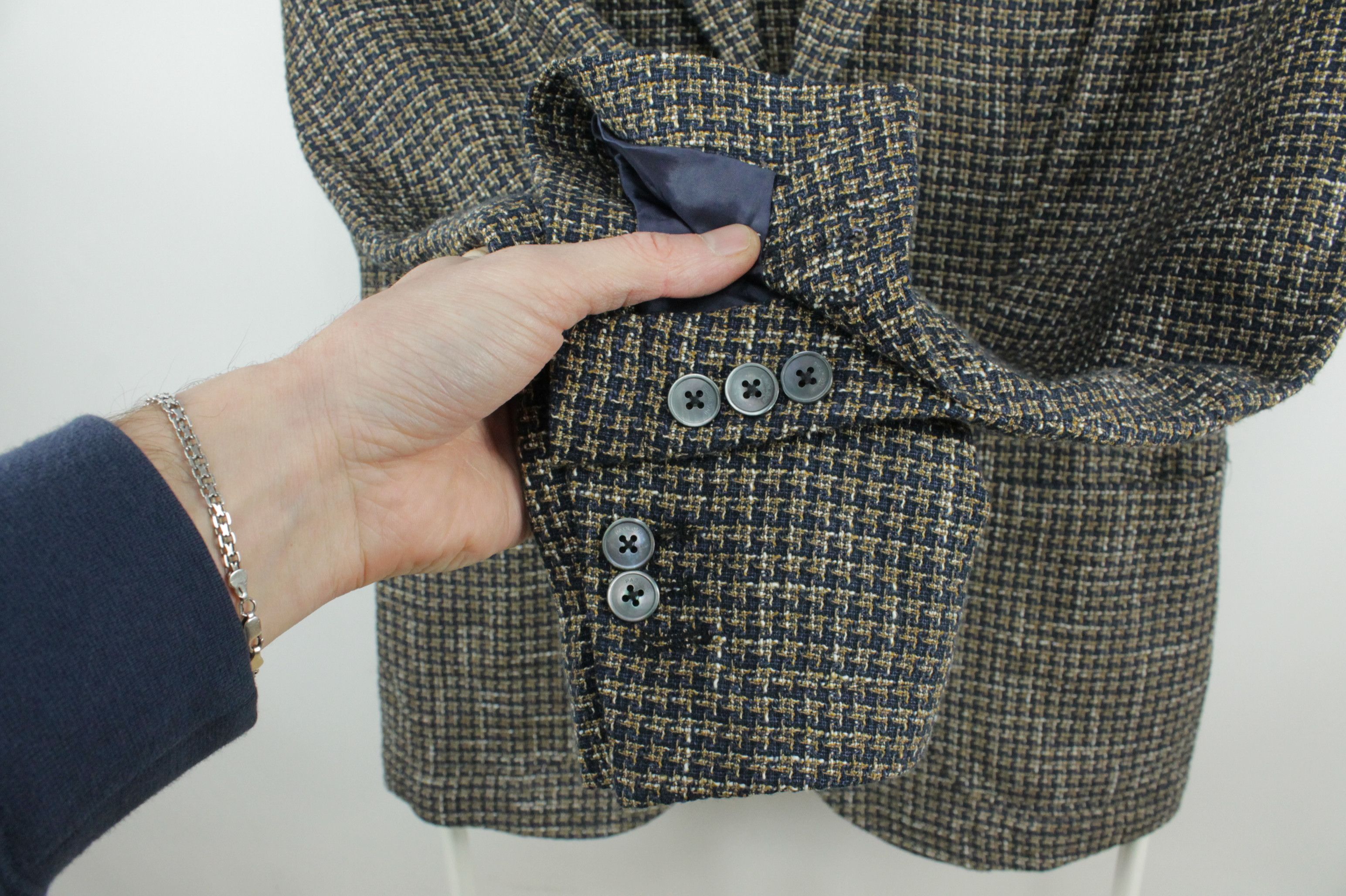 Paoloni Paoloni Knit Cotton Linen Sport Coat Blazer Jacket Men's Size US M / EU 48-50 / 2 - 5 Thumbnail