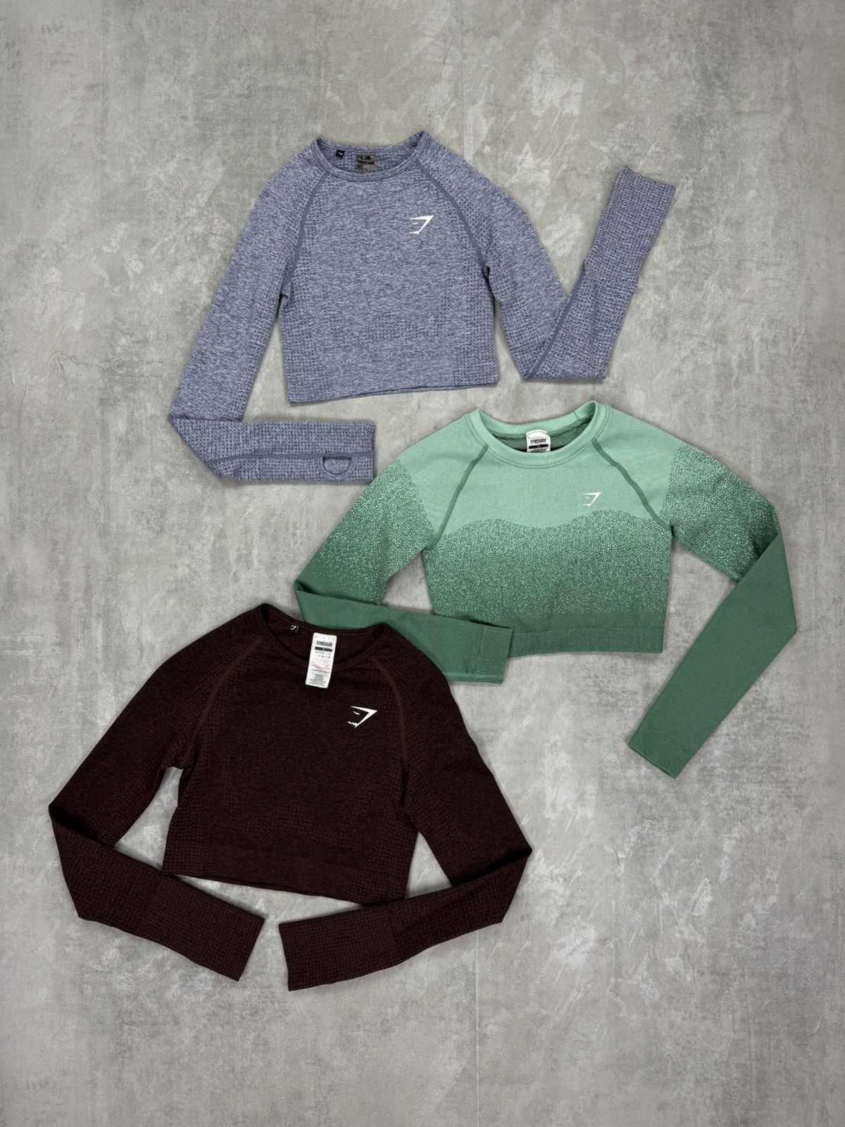 Gymshark Gymshark Womens Crop Top Long Sleeve Sets 3 items Size S-XS Size S / US 4 / IT 40 - 1 Thumbnail