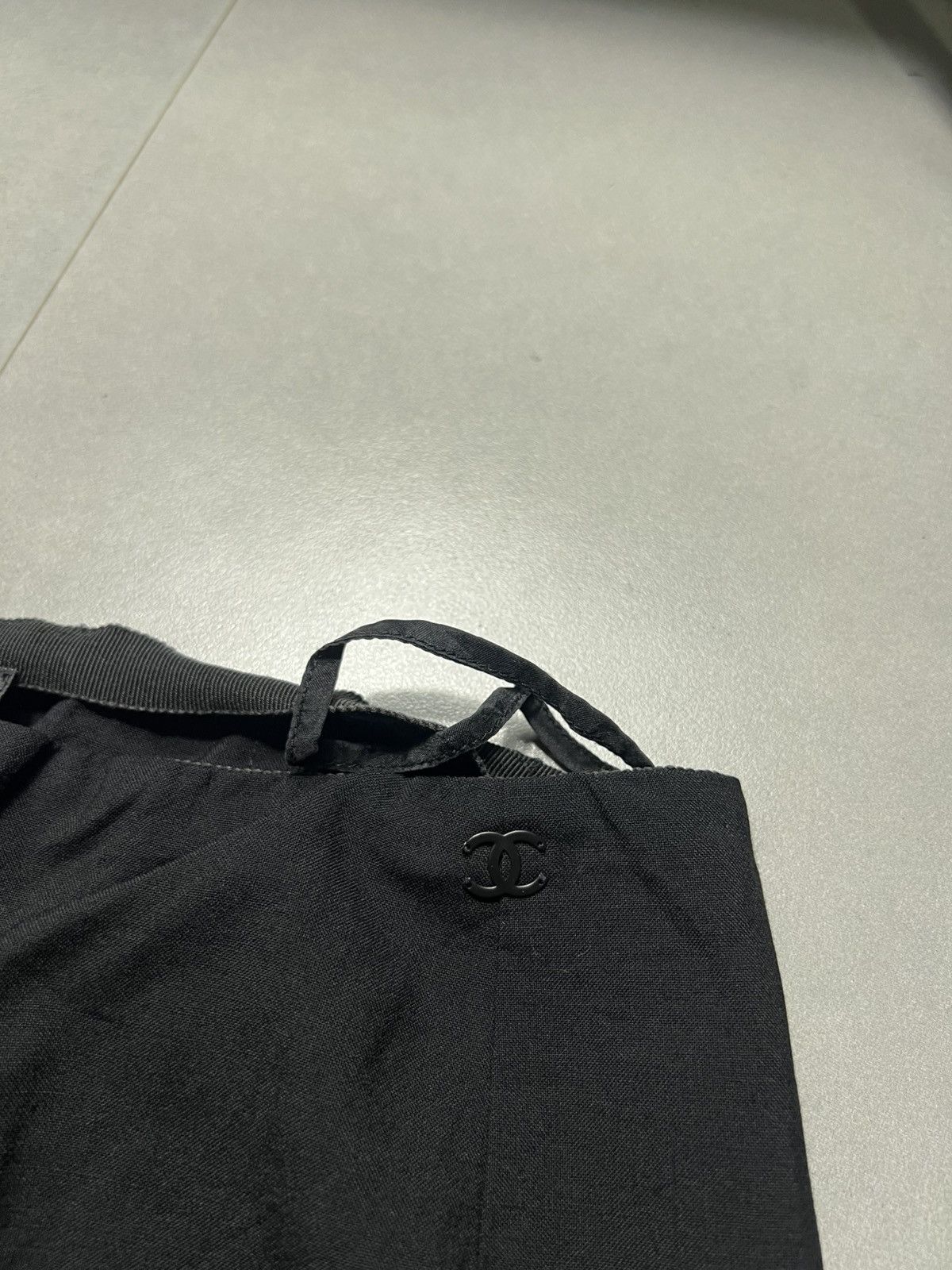 Chanel Chanel - Black Wool Pants Size 25" / US 0 / IT 36 - 4 Thumbnail