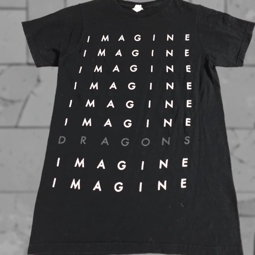 Vintage Imagine Dragons Shirt Women's Small Black Double-Sided Tour Band Concert T-Shirt Size S / US 4 / IT 40 - 1 Thumbnail