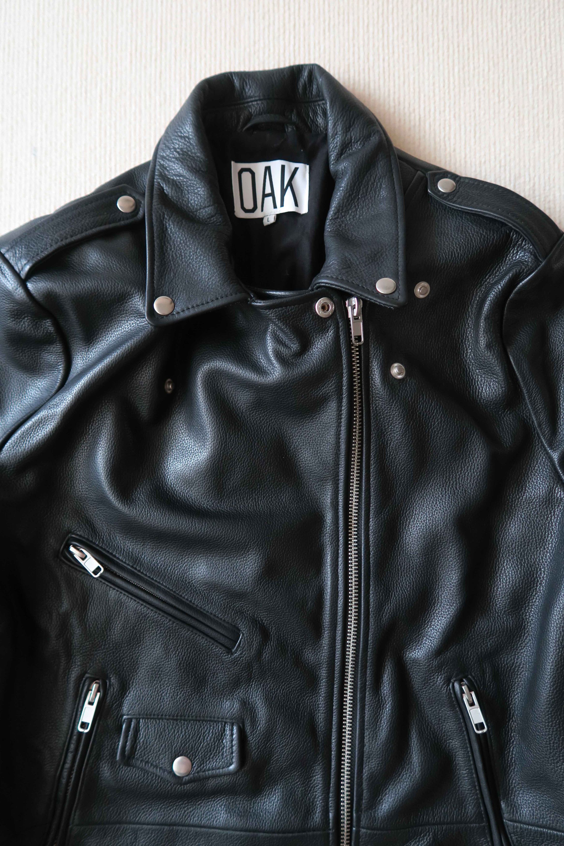 OAK Oak NYC Biker Rigger Long Leather Jacket Size US L / EU 52-54 / 3 - 4 Thumbnail