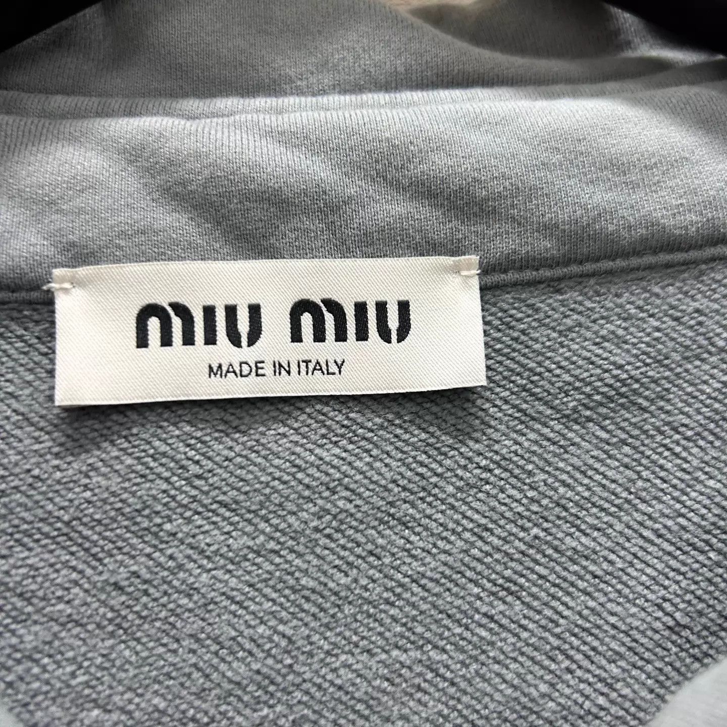Miu Miu Miu Miu Distressed Cement Sweatshirt S Size S / US 4 / IT 40 - 3 Thumbnail