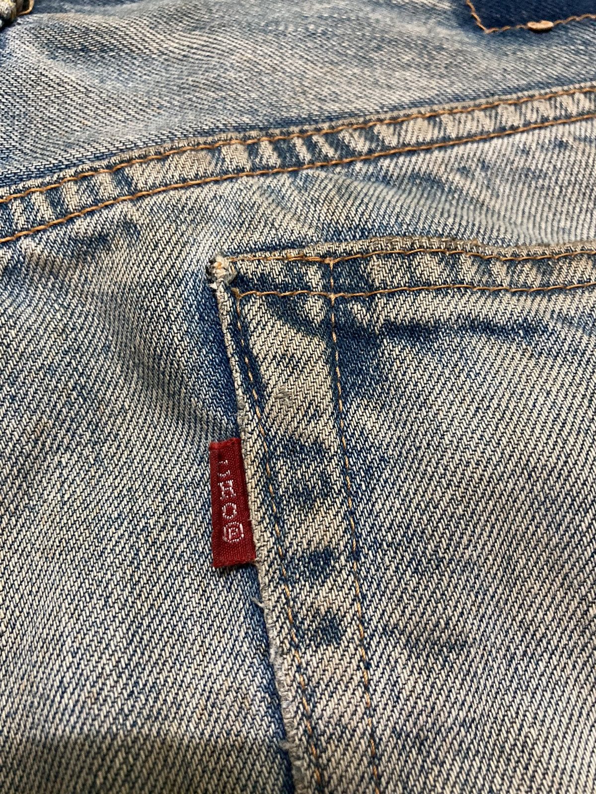 Japanese Brand Vintage Distressed Sewing Chop Jeans Size US 30 / EU 46 - 13 Thumbnail