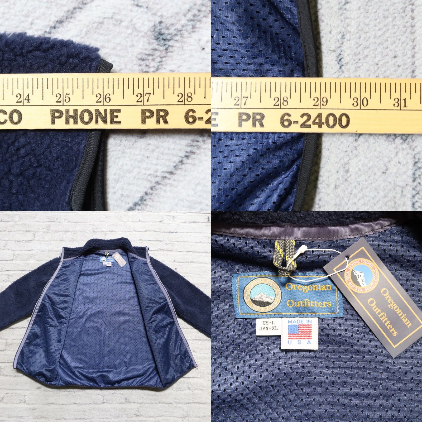 Vintage Oregonian Outfitters Pile Fleece Jacket Mens L Navy Shirt Jacket Size US L / EU 52-54 / 3 - 8 Thumbnail