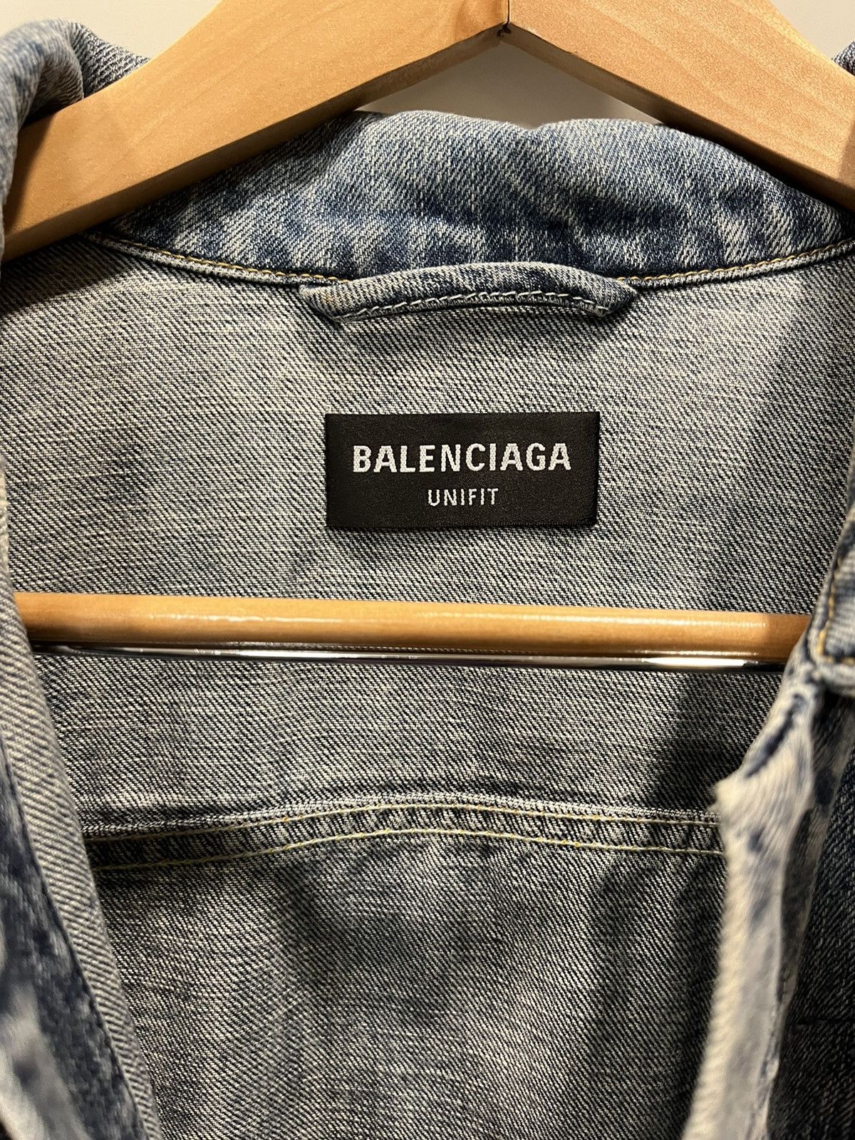 Balenciaga Balenciaga Denim Jacket Size US L / EU 52-54 / 3 - 6 Thumbnail
