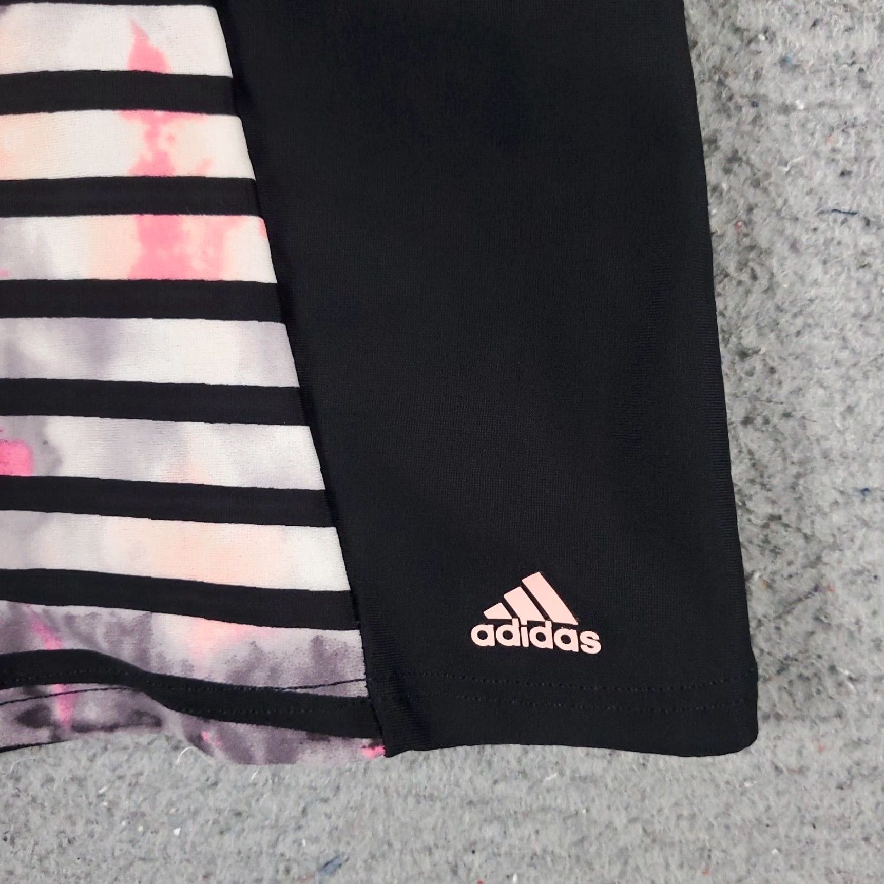 Adidas Adidas T Shirt Womens XS Black Striped Active Open Back Sleeveless Ladies Size XS / US 0-2 / IT 36-38 - 2 Thumbnail