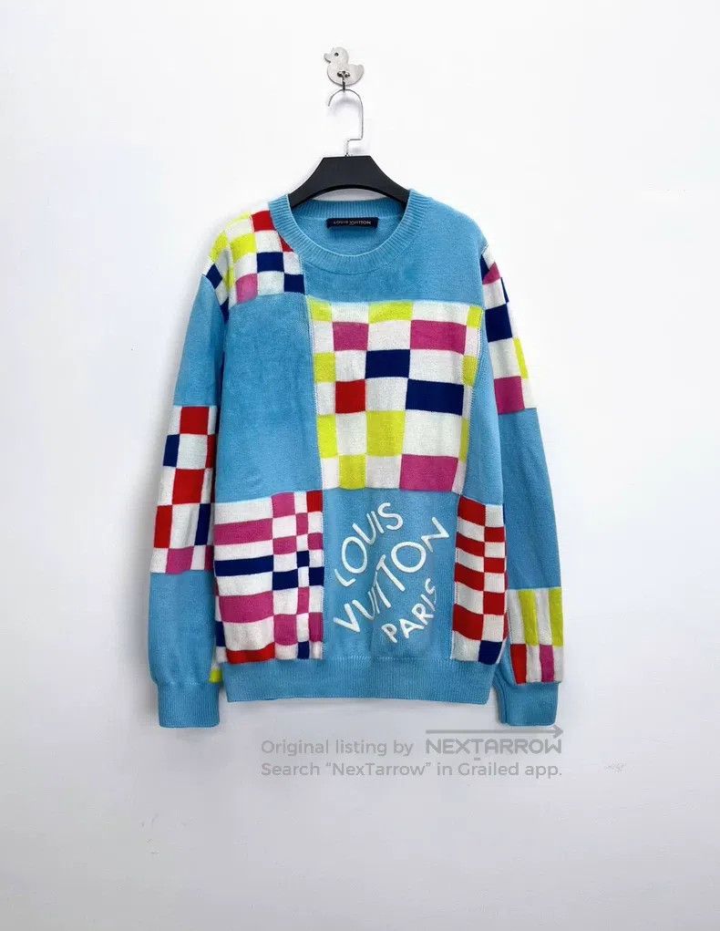 Louis Vuitton Louis Vuitton Blue checkerboard block-embroidered monogram Size US XXL / EU 58 / 5 - 1 Thumbnail